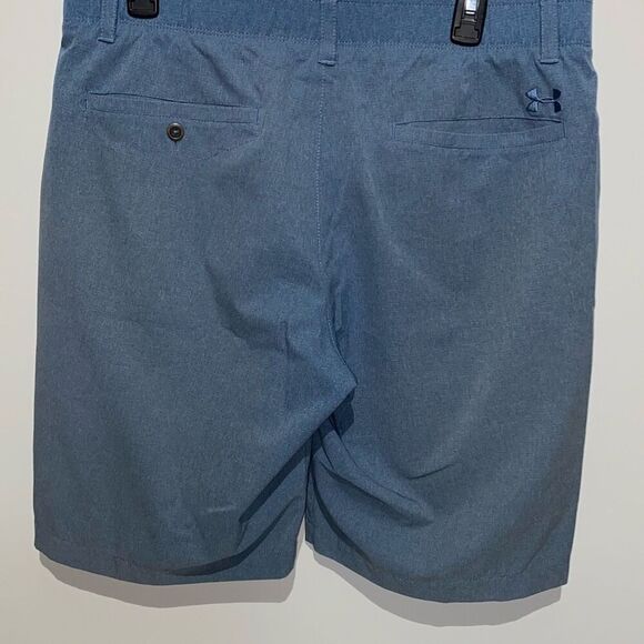 Under Armour Men's Blue Solid HeatGear Performance Golf Shorts Size 36 - Picture 4 of 8